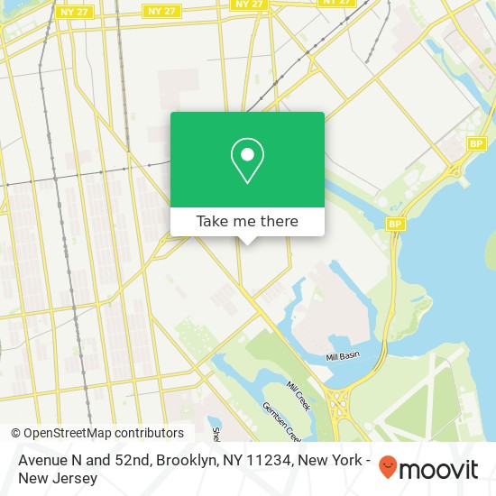 Mapa de Avenue N and 52nd, Brooklyn, NY 11234