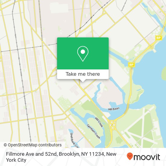 Mapa de Fillmore Ave and 52nd, Brooklyn, NY 11234