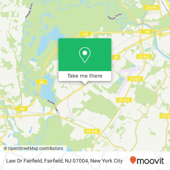 Mapa de Law Dr Fairfield, Fairfield, NJ 07004