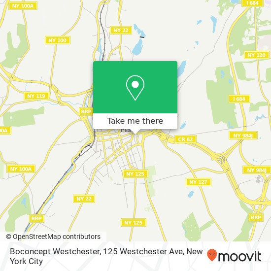 Mapa de Boconcept Westchester, 125 Westchester Ave