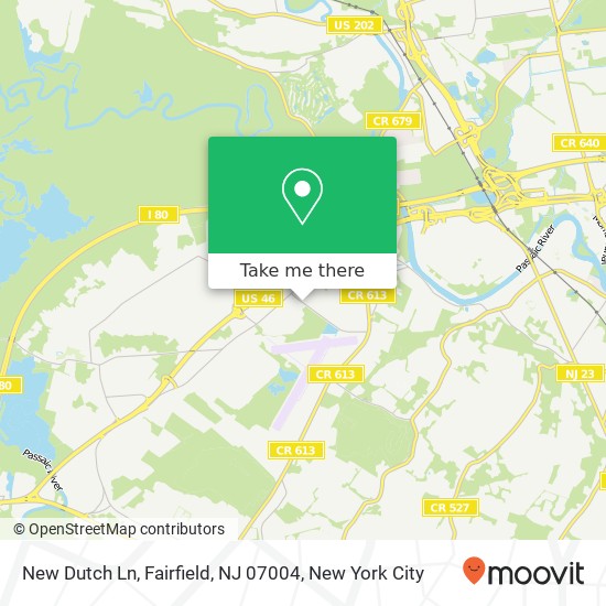 Mapa de New Dutch Ln, Fairfield, NJ 07004