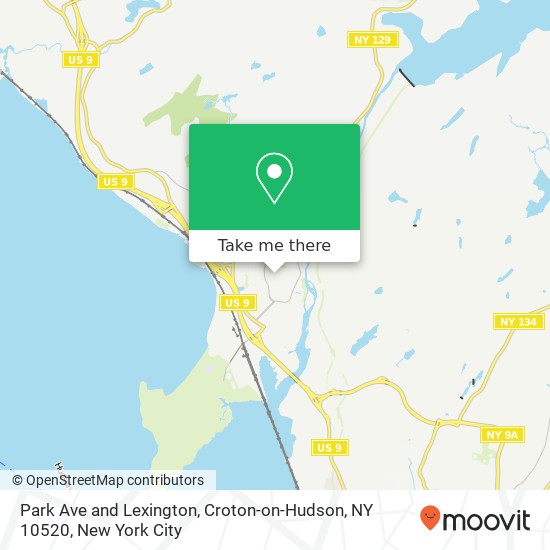 Mapa de Park Ave and Lexington, Croton-on-Hudson, NY 10520
