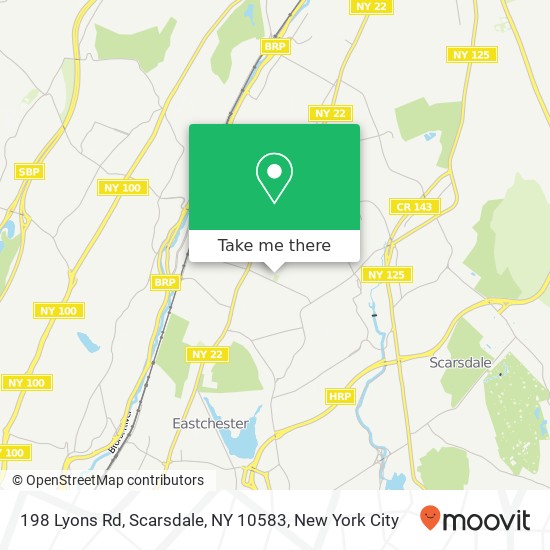 198 Lyons Rd, Scarsdale, NY 10583 map