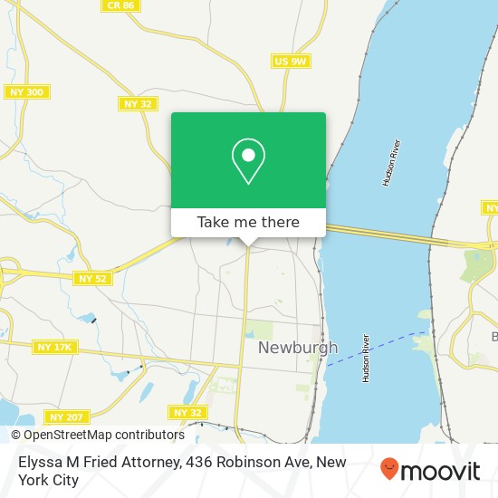 Elyssa M Fried Attorney, 436 Robinson Ave map