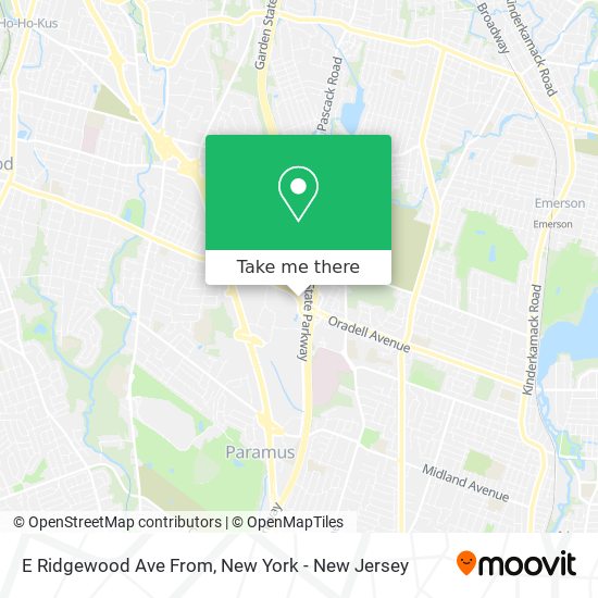 Mapa de E Ridgewood Ave From