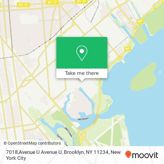 Mapa de 7018,Avenue U Avenue U, Brooklyn, NY 11234