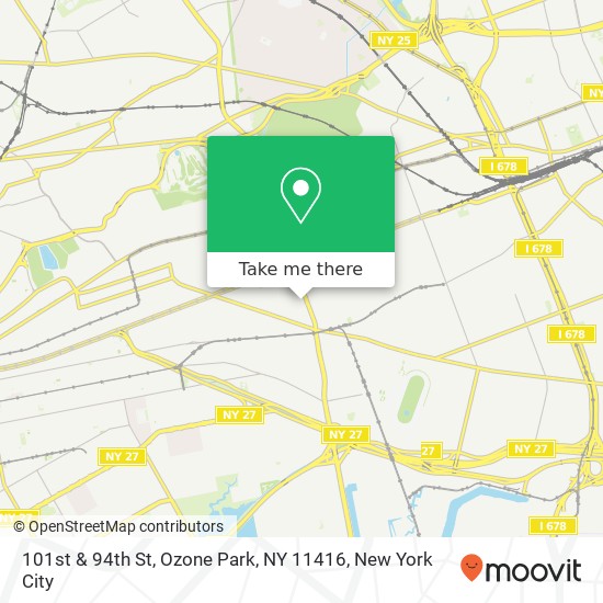 Mapa de 101st & 94th St, Ozone Park, NY 11416