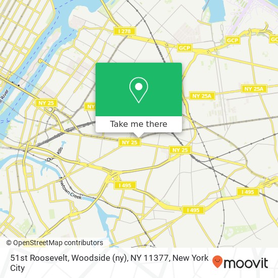 51st Roosevelt, Woodside (ny), NY 11377 map