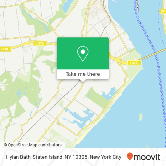 Mapa de Hylan Bath, Staten Island, NY 10305