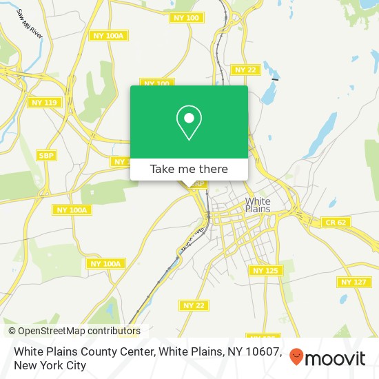 Mapa de White Plains County Center, White Plains, NY 10607