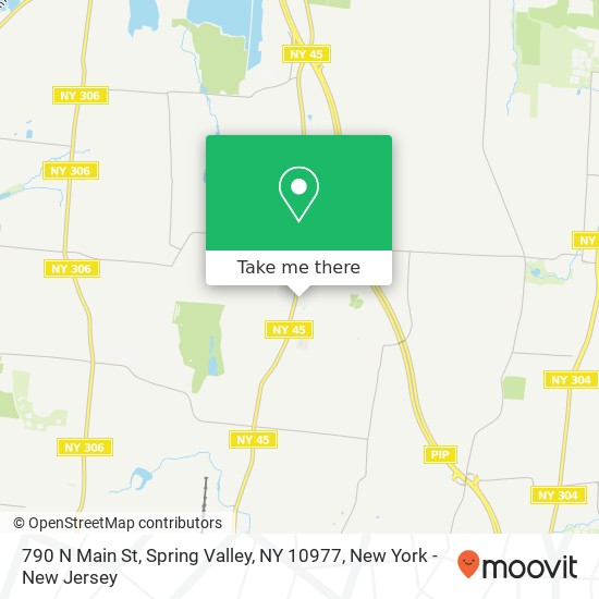 Mapa de 790 N Main St, Spring Valley, NY 10977
