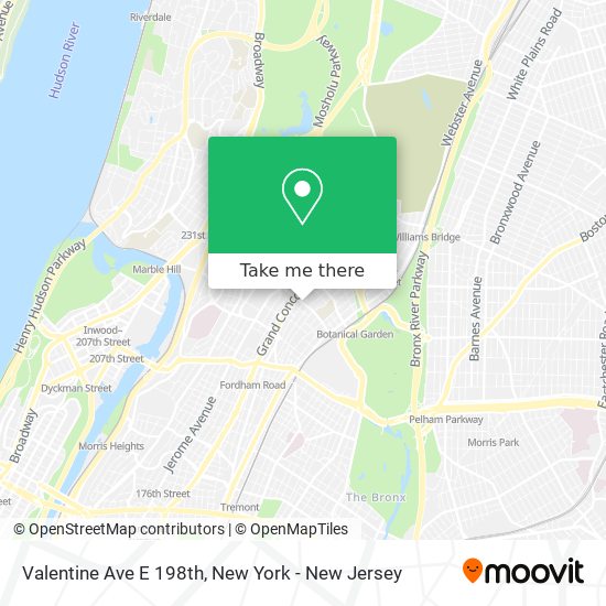 Mapa de Valentine Ave E 198th