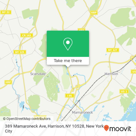 389 Mamaroneck Ave, Harrison, NY 10528 map