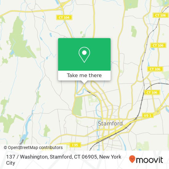 Mapa de 137 / Washington, Stamford, CT 06905