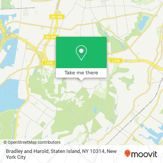 Bradley and Harold, Staten Island, NY 10314 map