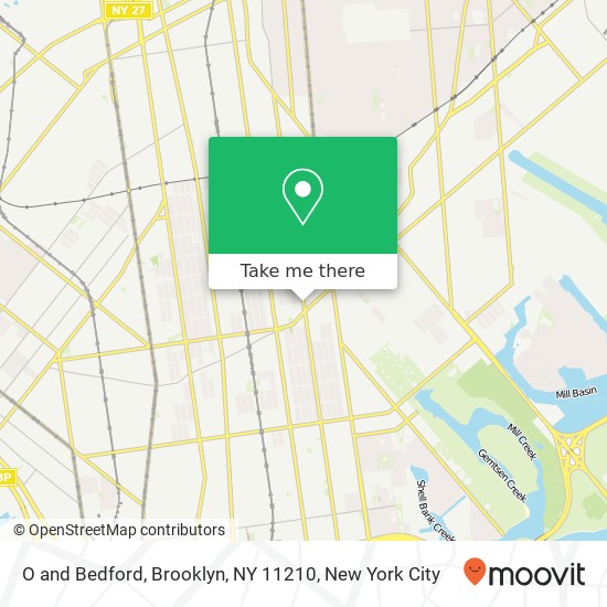 Mapa de O and Bedford, Brooklyn, NY 11210