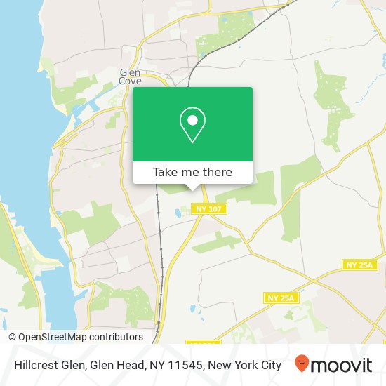Mapa de Hillcrest Glen, Glen Head, NY 11545
