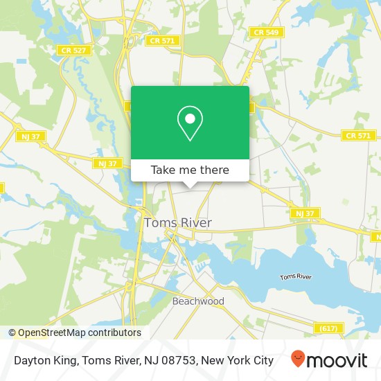 Dayton King, Toms River, NJ 08753 map