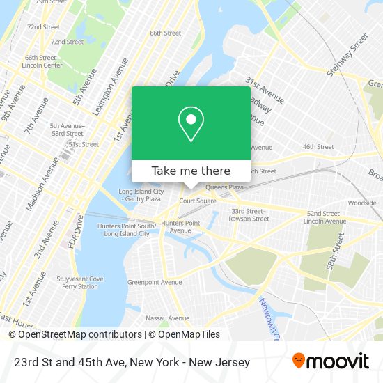 23rd St and 45th Ave map