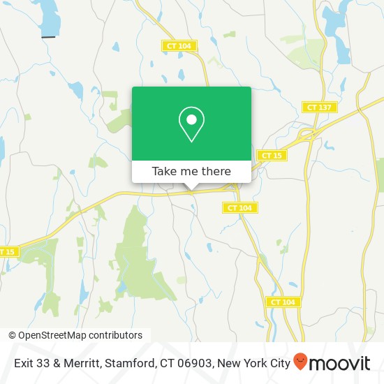 Exit 33 & Merritt, Stamford, CT 06903 map