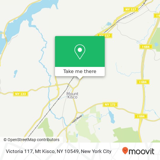 Mapa de Victoria 117, Mt Kisco, NY 10549