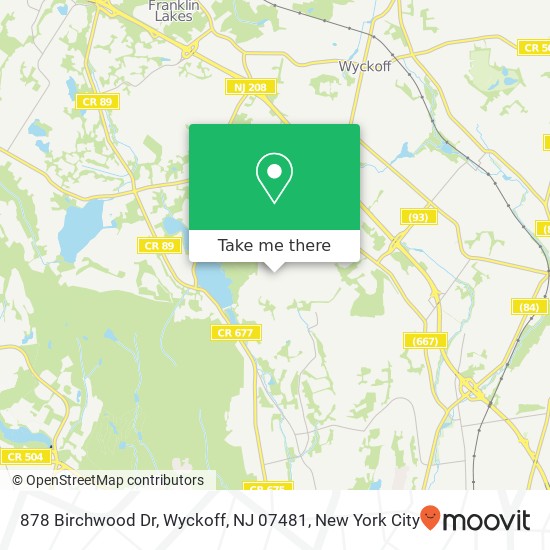 878 Birchwood Dr, Wyckoff, NJ 07481 map