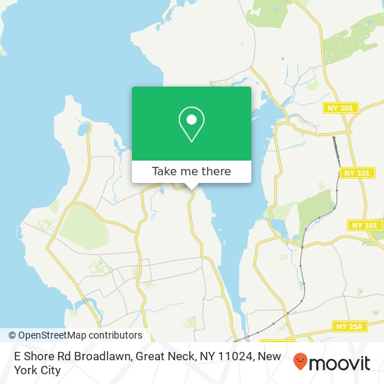 Mapa de E Shore Rd Broadlawn, Great Neck, NY 11024