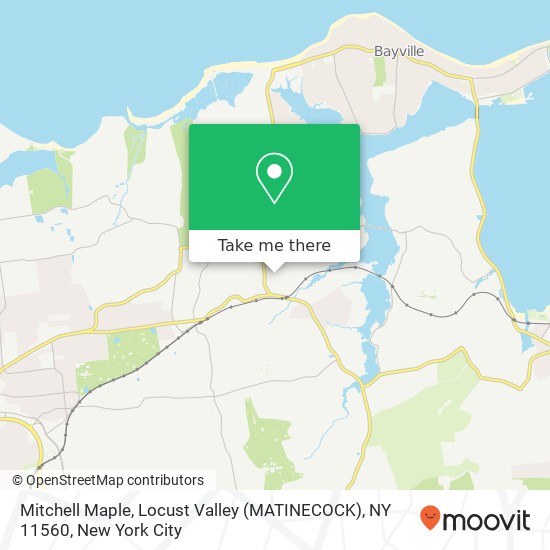 Mapa de Mitchell Maple, Locust Valley (MATINECOCK), NY 11560