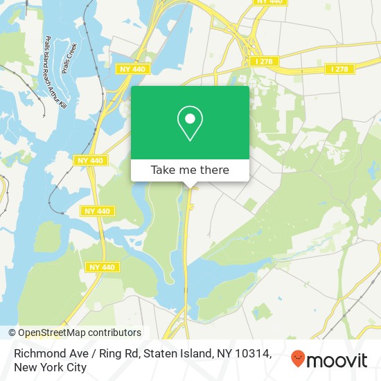 Mapa de Richmond Ave / Ring Rd, Staten Island, NY 10314