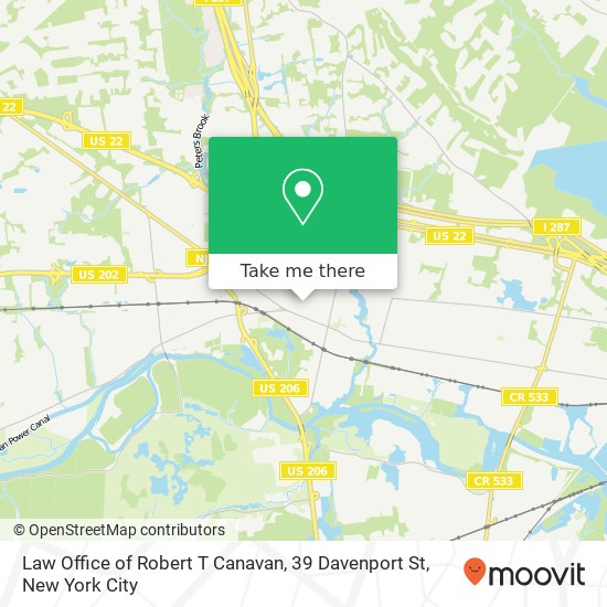 Mapa de Law Office of Robert T Canavan, 39 Davenport St