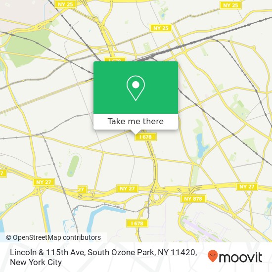 Mapa de Lincoln & 115th Ave, South Ozone Park, NY 11420