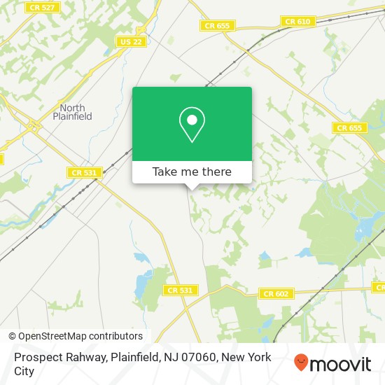 Prospect Rahway, Plainfield, NJ 07060 map