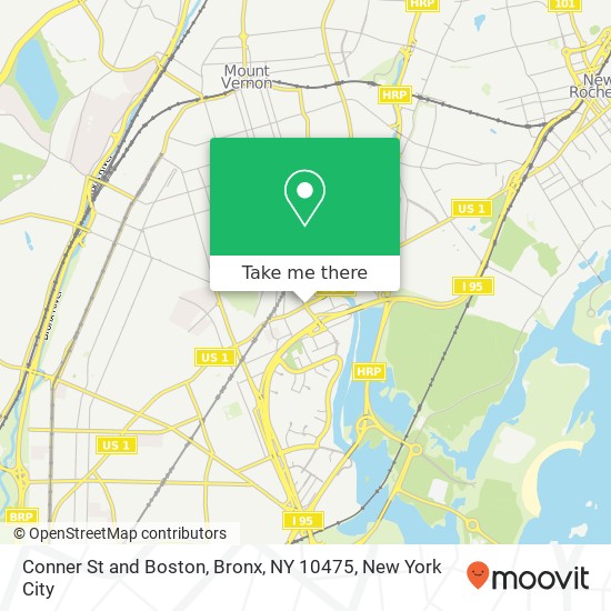 Conner St and Boston, Bronx, NY 10475 map