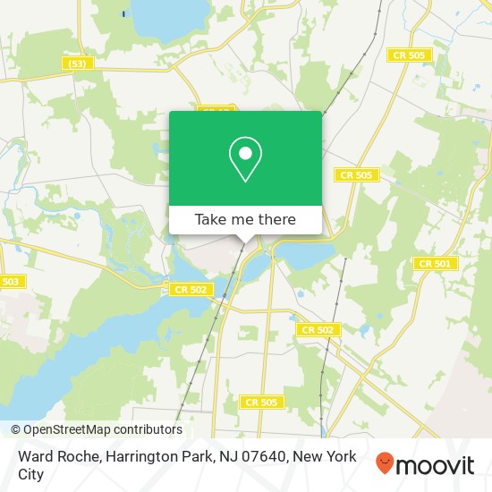 Mapa de Ward Roche, Harrington Park, NJ 07640