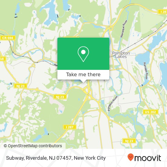 Subway, Riverdale, NJ 07457 map