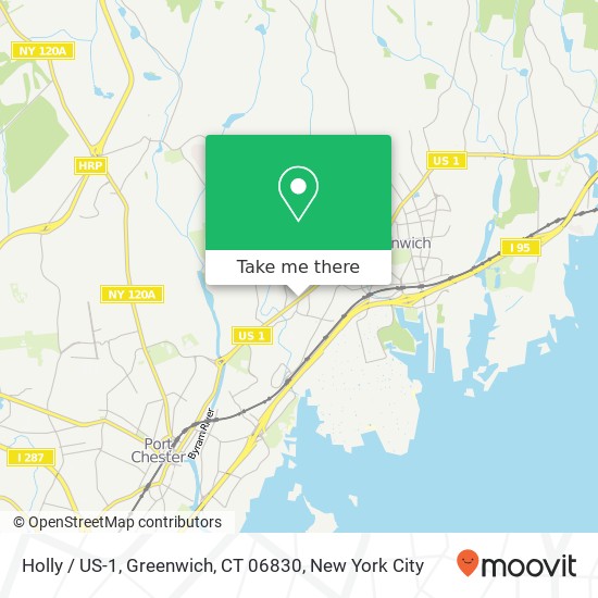 Holly / US-1, Greenwich, CT 06830 map