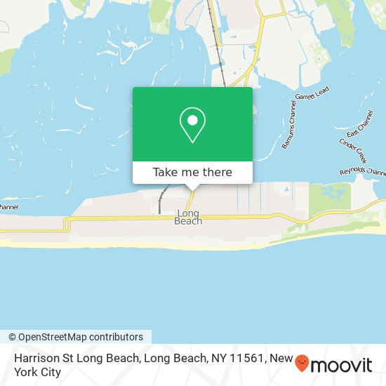 Mapa de Harrison St Long Beach, Long Beach, NY 11561