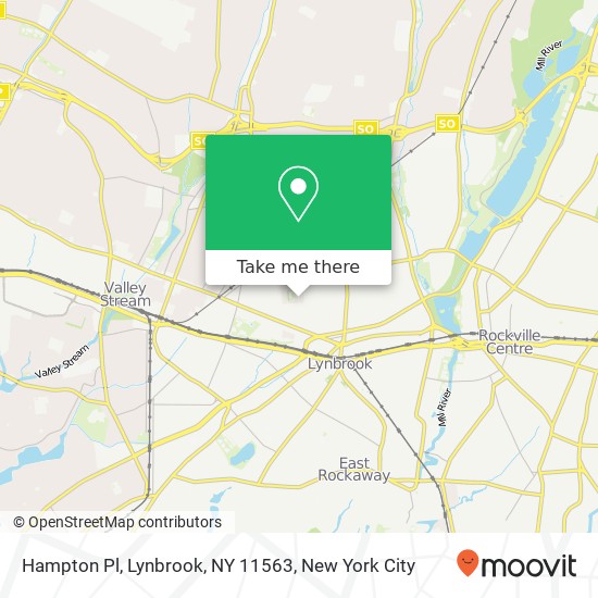 Mapa de Hampton Pl, Lynbrook, NY 11563