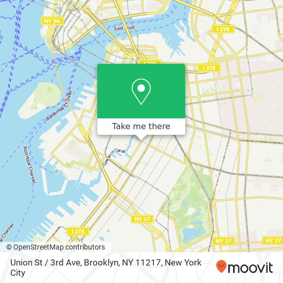 Union St / 3rd Ave, Brooklyn, NY 11217 map