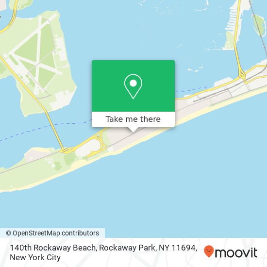 Mapa de 140th Rockaway Beach, Rockaway Park, NY 11694