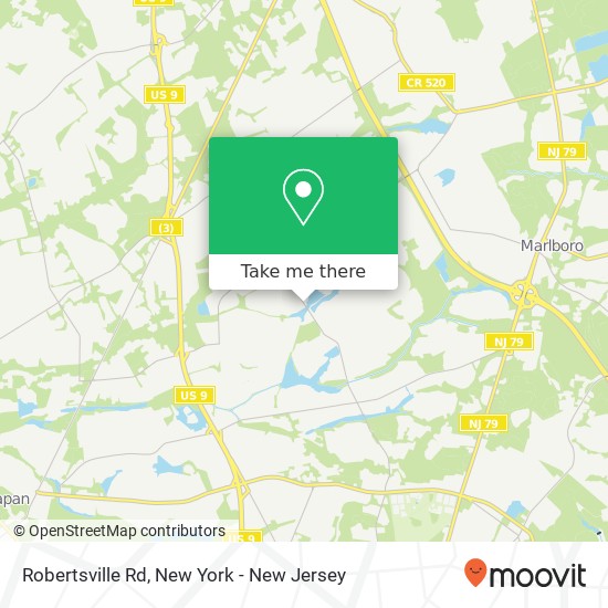 Mapa de Robertsville Rd, Manalapan Twp, NJ 07726