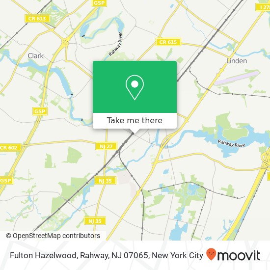 Mapa de Fulton Hazelwood, Rahway, NJ 07065