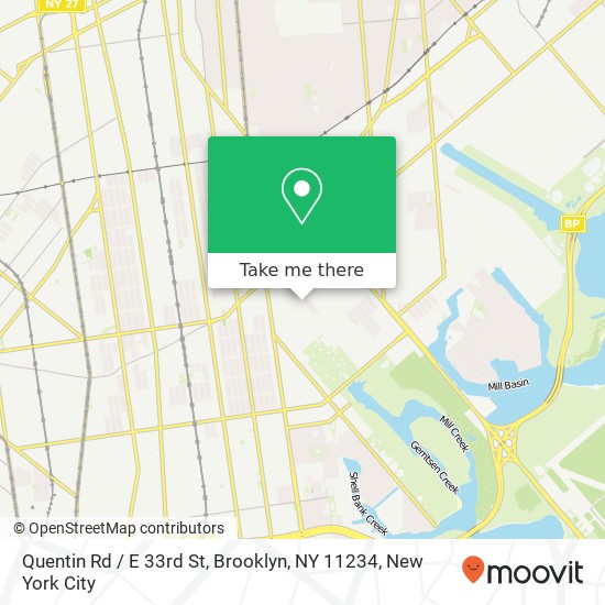 Quentin Rd / E 33rd St, Brooklyn, NY 11234 map