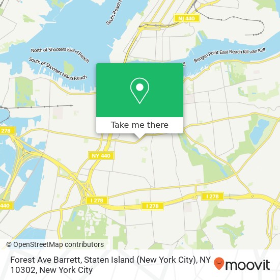Forest Ave Barrett, Staten Island (New York City), NY 10302 map