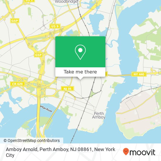 Amboy Arnold, Perth Amboy, NJ 08861 map