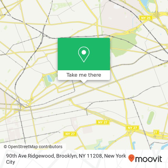 90th Ave Ridgewood, Brooklyn, NY 11208 map