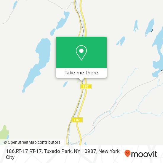 Mapa de 186,RT-17 RT-17, Tuxedo Park, NY 10987
