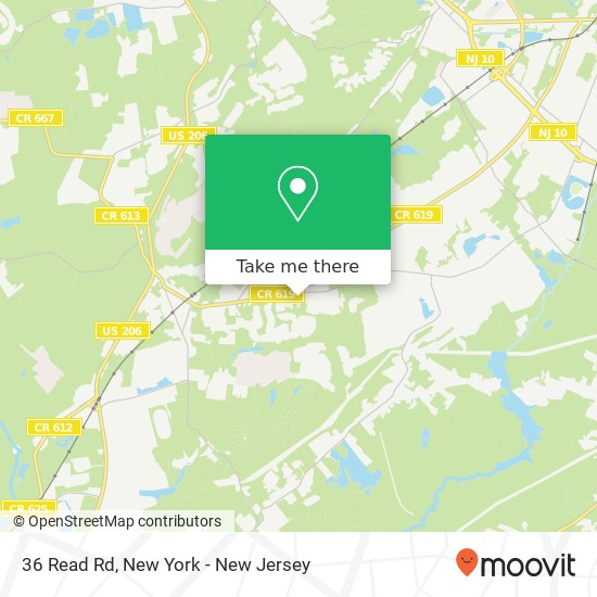 Mapa de 36 Read Rd, Succasunna, NJ 07876