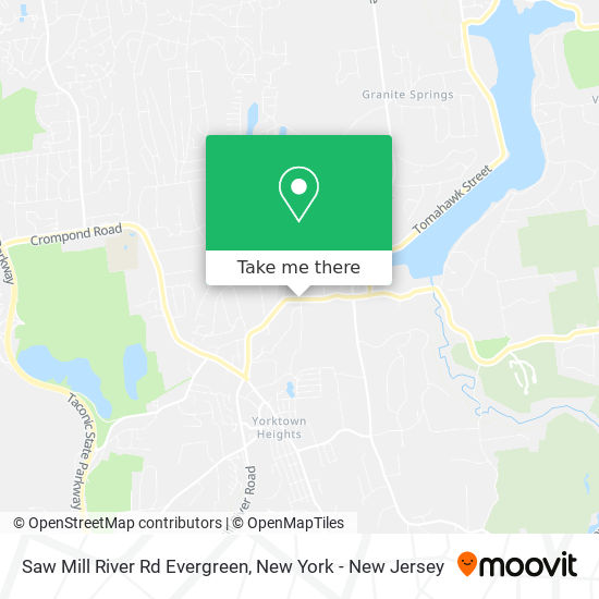 Saw Mill River Rd Evergreen map