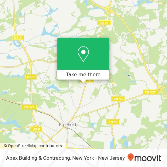 Apex Building & Contracting map